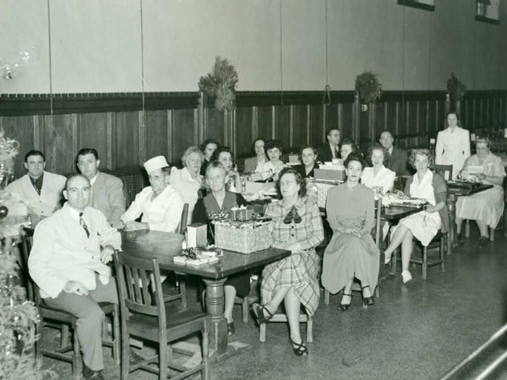 White Employees at a Holiday Party, 1946